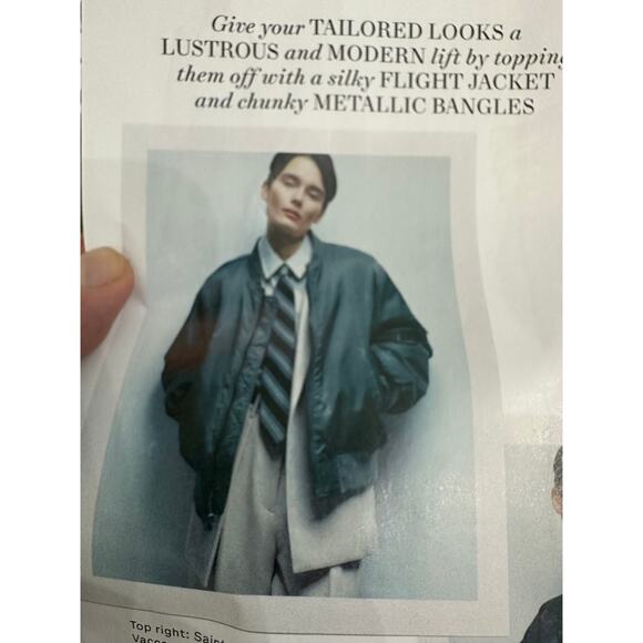 SCHOTT OLIVE GREEN AVIATOR BOMBER ARMY JACKET XS ORANGE LINING - Picture 5 of 11